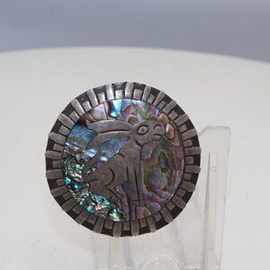 Vintage Donkey Brooch Pin Pendant Made in Mexico Sterling Silver